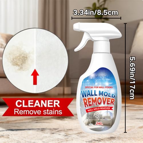 Spray nettoyant anti-moisissure à action rapide pour murs