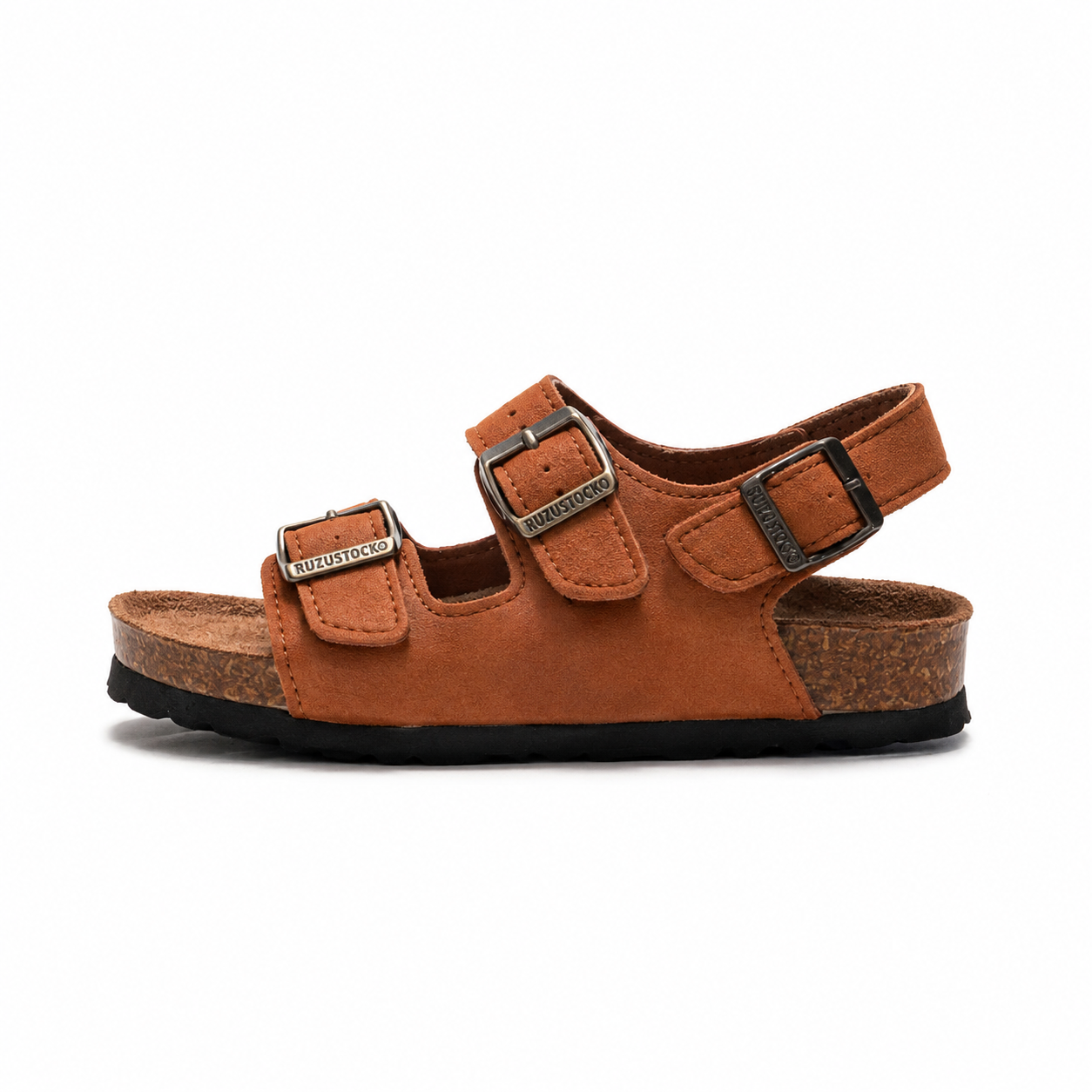Pellura Brown Kids Cork Sandals