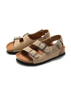 Pellura Khaki Kids Cork Sandals