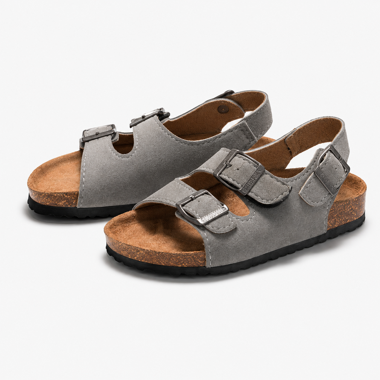 Pellura Grey Kids Cork Sandals