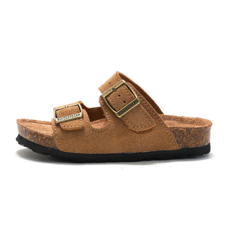 Pellura Brown Kids Sandals