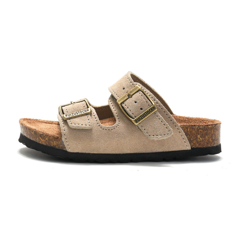 Pellura Beige Kids Sandals