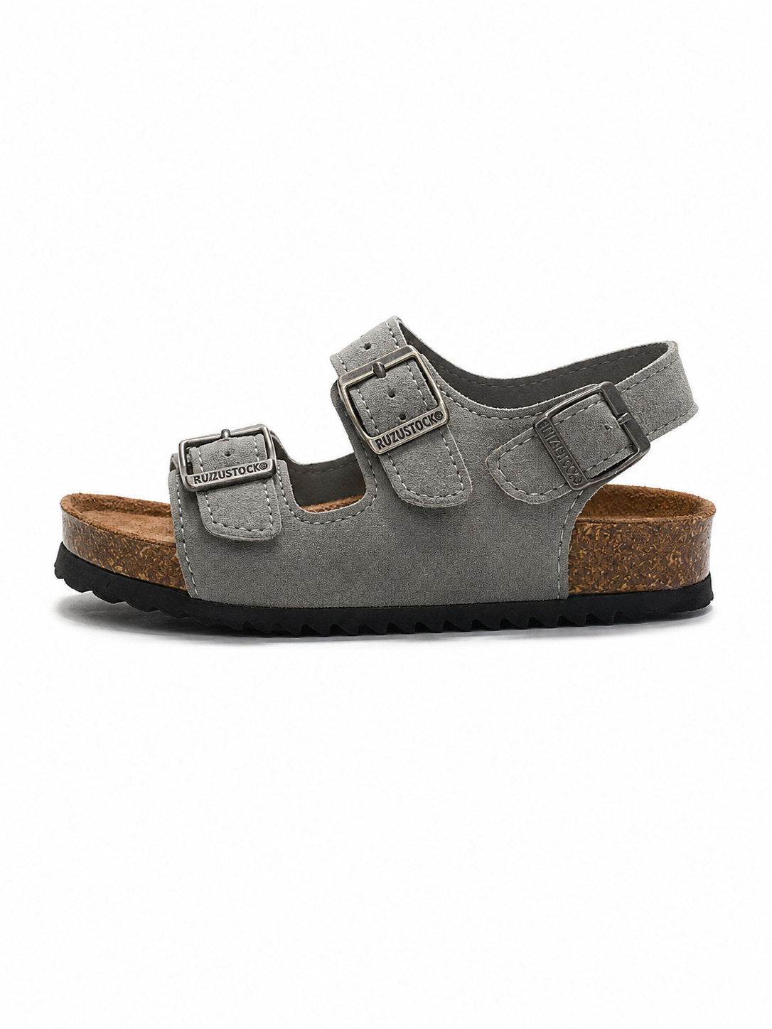 Pellura Grey Kids Cork Sandals