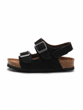 Pellura Black Kids Cork Sandals